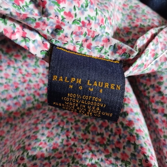 RALPH LAUREN Cotton Poplin Rosebud Print Twin Single Flat Sheet - Picture 4 of 6